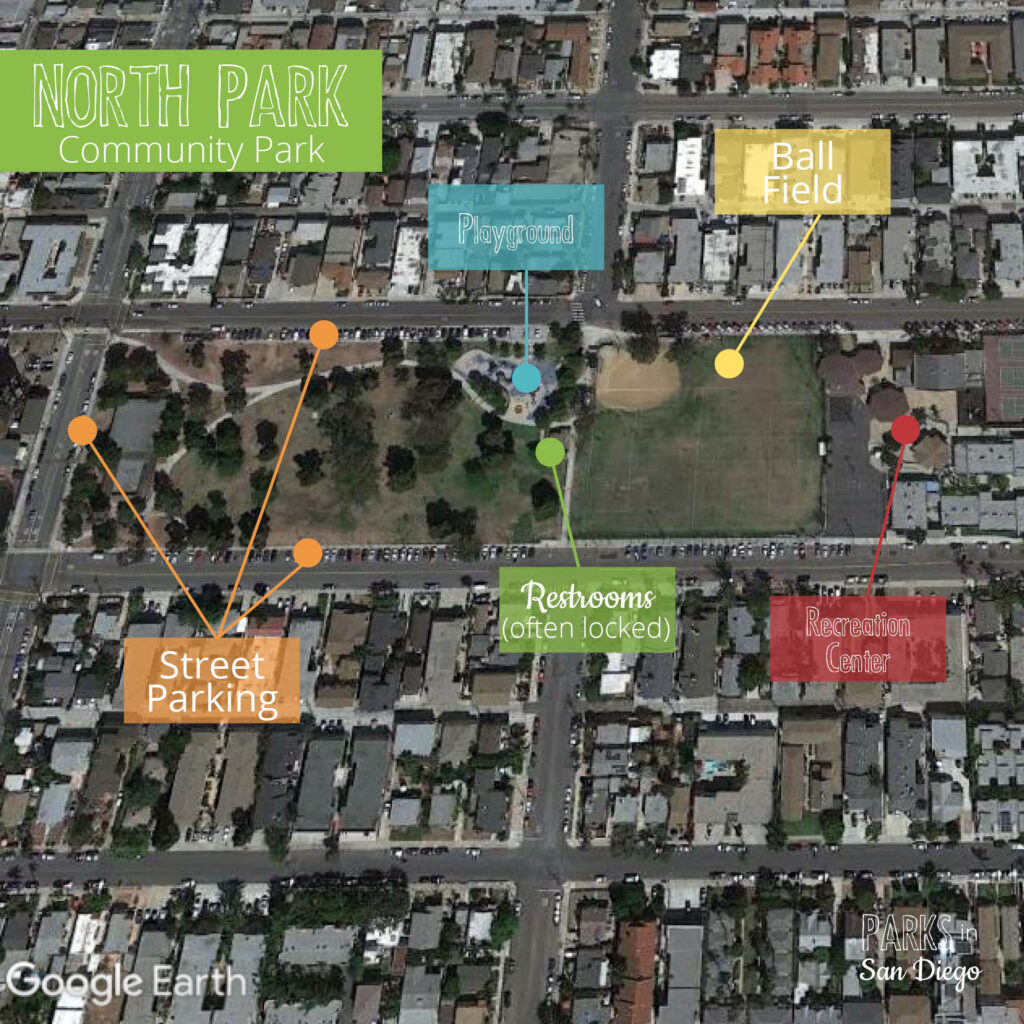 North Park Community Park Parks in San Diego